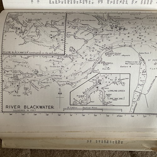 Vintage sea chart nautical - /,