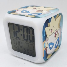 Pokemon 7 Color Chang Night Light Digital Alarm Clock #08