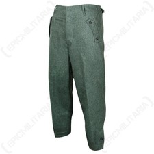 German Army ELITE PANZER TROUSERS Field Grey WW2 Repro Uniform Pants - All Sizes