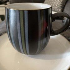 Denby Jet Black Stripes Mug