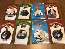 Assorted Vintage Wallace & Gromit 1989 Character Fridge Magnets  x 8 SEALED