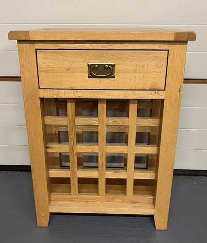 Solid oak wine rack sideboard - solid,