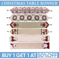 Christmas Table Runner Santa