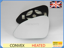 Convex glass rearview mirror