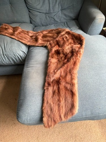 Vintage mink fur stole - mink,