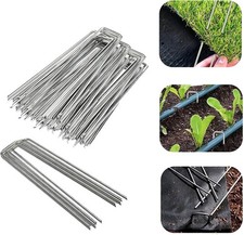 100 x Metal Galvanised Garden