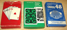 PLAYING CARD Sets x3 - International Magic Cards 48/ W.H. Smith/ Doncella Cigars