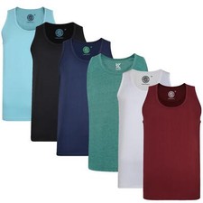 Mens Vest Tops 100% Cotton