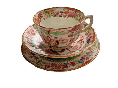 Trio cup saucer chinoisery - trio,