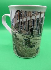 Bernard McMullen 1999 Old British Back Street & Corner Shop Scene Coffee Mug
