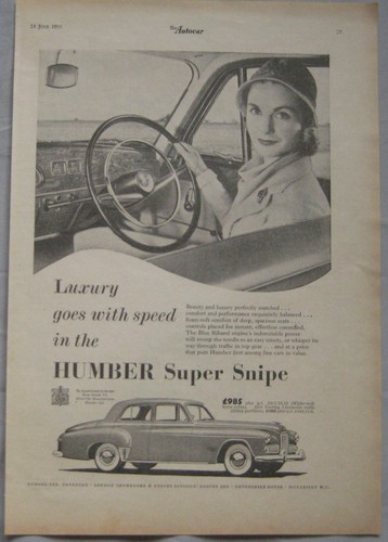 1955 humber super snipe - humber,