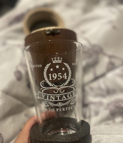 Beer glass engraved 1954 - beer, in