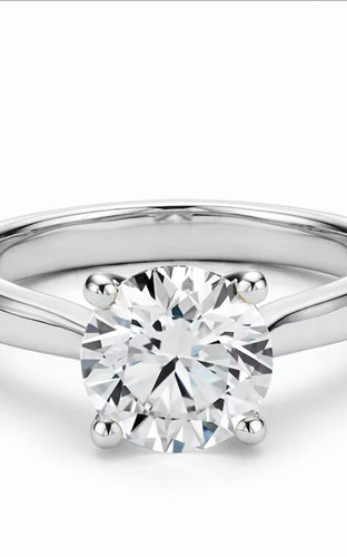 9ct white gold 2ct - white, round