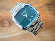 Nixon The BIG Player SS Watch in Silver & Green Very Very Rare A487-1696