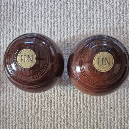 Wooden lawn bowls lignum vitae - bowls,