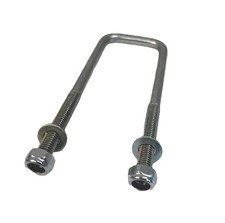 12mm Square Bright Zinc plated