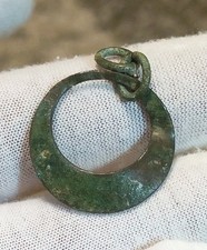 Ancient Pendent Or Earring Metal Detecting Finds (201)