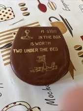 Vintage Leather Stud Box With Odd Studs