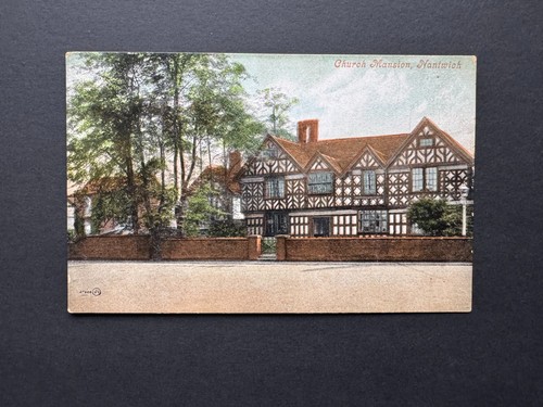 Vintage post card - card,, church