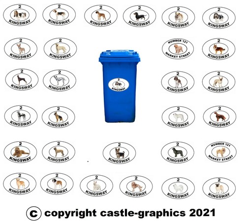 Wheelie bin stickers - wheelie,