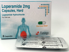 Flamingo Loperamide Diarrhoea Relief 2mg Capsules | 9 Packs of 6 Capsules (54)
