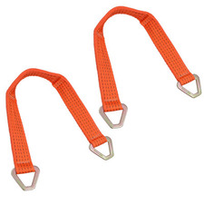 Axle Recovery Winch Strap Sling 2 PACK 5000kg 84cm Car Transporter Trailer