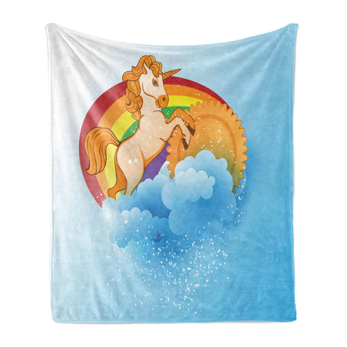 Unicorn soft flannel fleece - flannel,