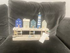 Next Blue/White Wooden Beach