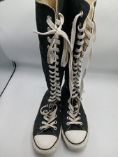 Converse Knee High 7 40 Black Boots All Star Chuck Taylor Womens Mens 