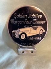 Morgan Car Badge. U.S. Badge To Celebrate The Golden Jubilee of the 4/4
