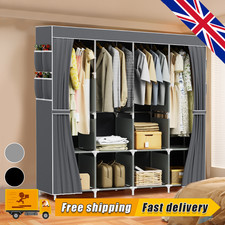 Large Fabric Canvas Wardrobe