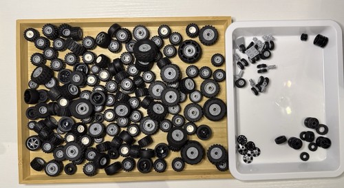 Lego wheels and tyres - lego, lot