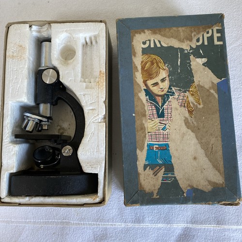Vintage philo boxed microscope - vintage,