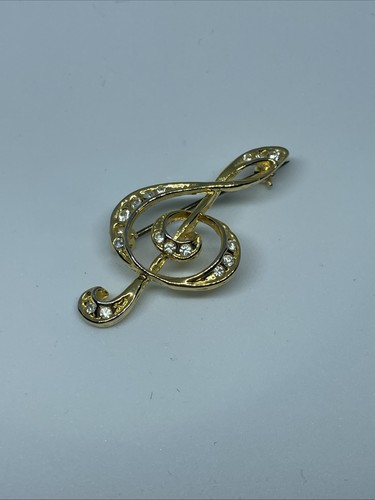 Brooch gold toned metal - gold-toned,