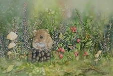 Harvest Mouse painting
