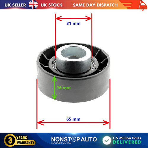 Fan belt tensioner - pulley, v