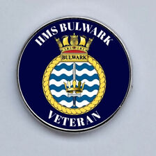 HMS Bulwark Veteran Royal Navy Lapel Pin Badge