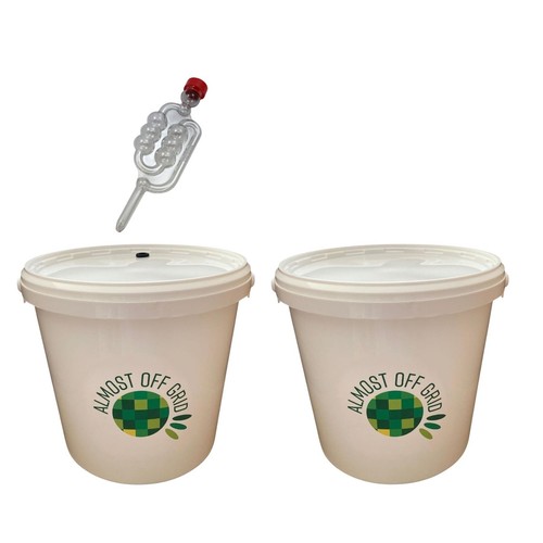 Litre fermentation buckets - 5,