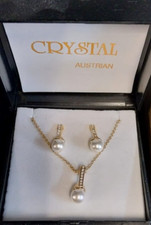 Austrian Crystal Gold Pearl