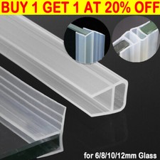 2M F/H/U/C Shape Window Bath Shower Door Enclosure Seal Strip Glass 6/8/10/12mm