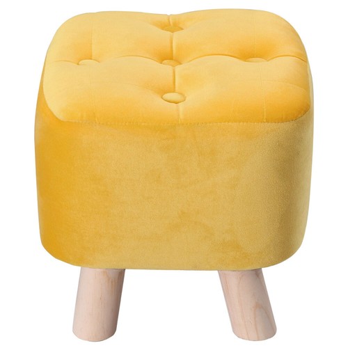 Linen ottoman footrest seat - linen,