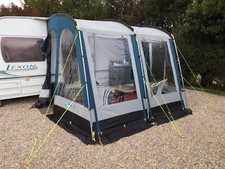 Kampa Rally 260 Caravan Awning - Blue and Grey.  