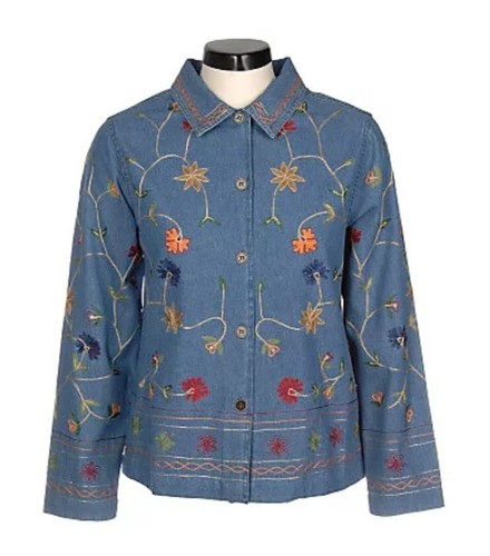 Denim women s qvc blue - denim, co.