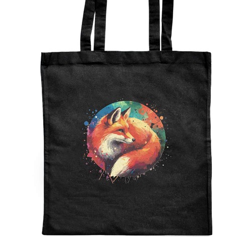 Red fox shopping - 'red, bag