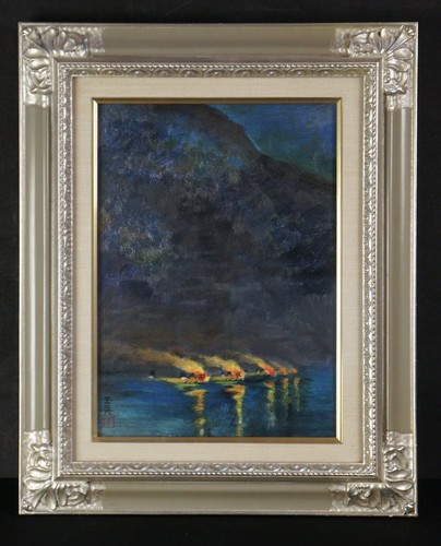 Vintage japanese oil painting - japanese,