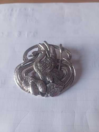 Vintage art nouveau swan - art,