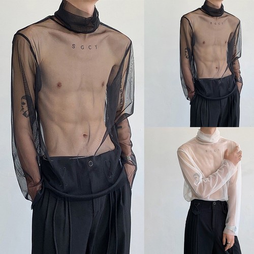 Mens long sleeve mesh - sleeve,