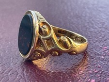 18ct Gold Bloodstone Signet Ring