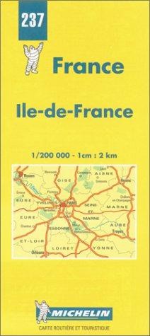 Michelin map 237 paris region - paris,