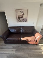 M&S Abbey Leather Sofa